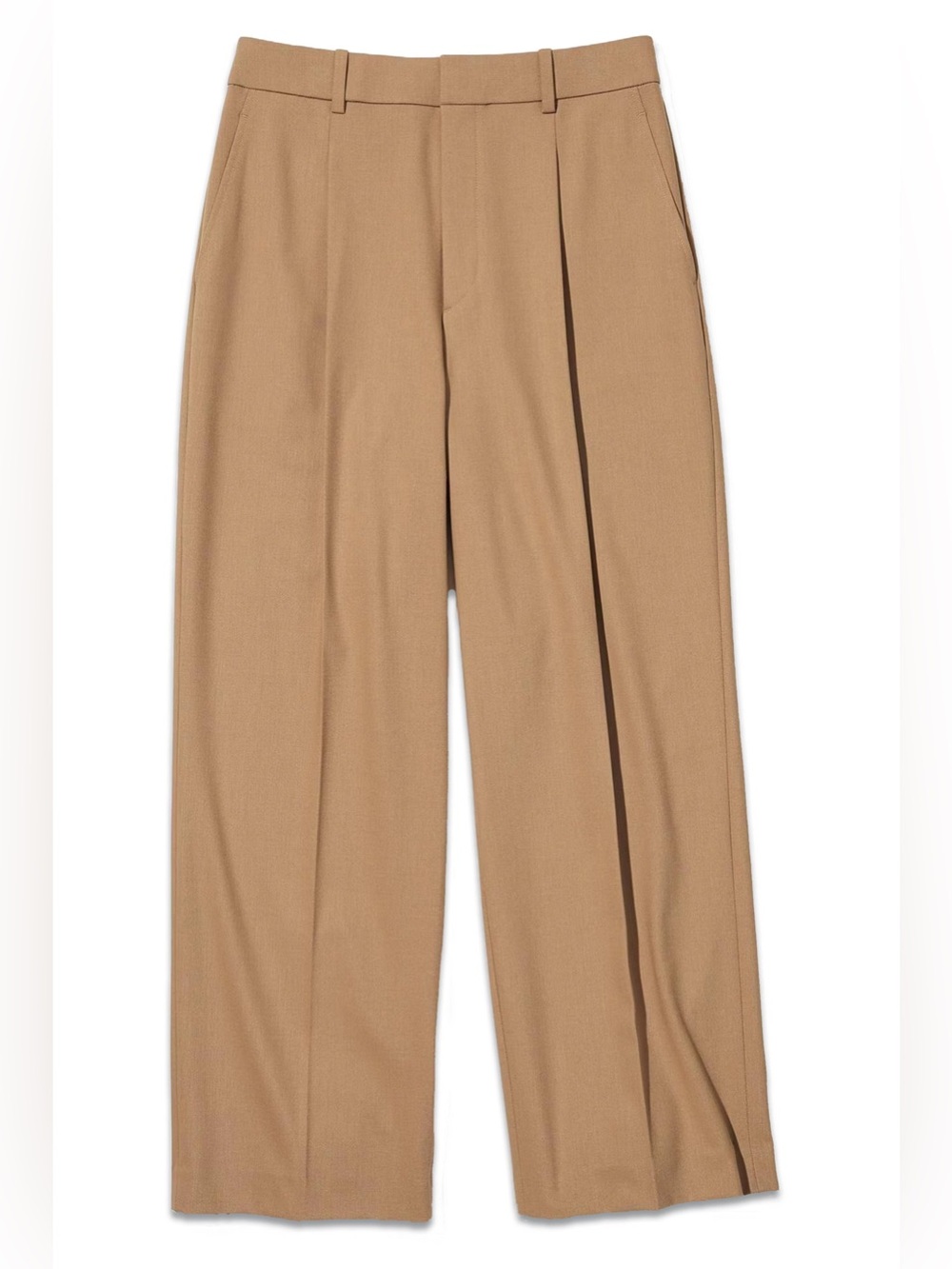 NWT Uniqlo Women’s Pleated Wide Pants Beige